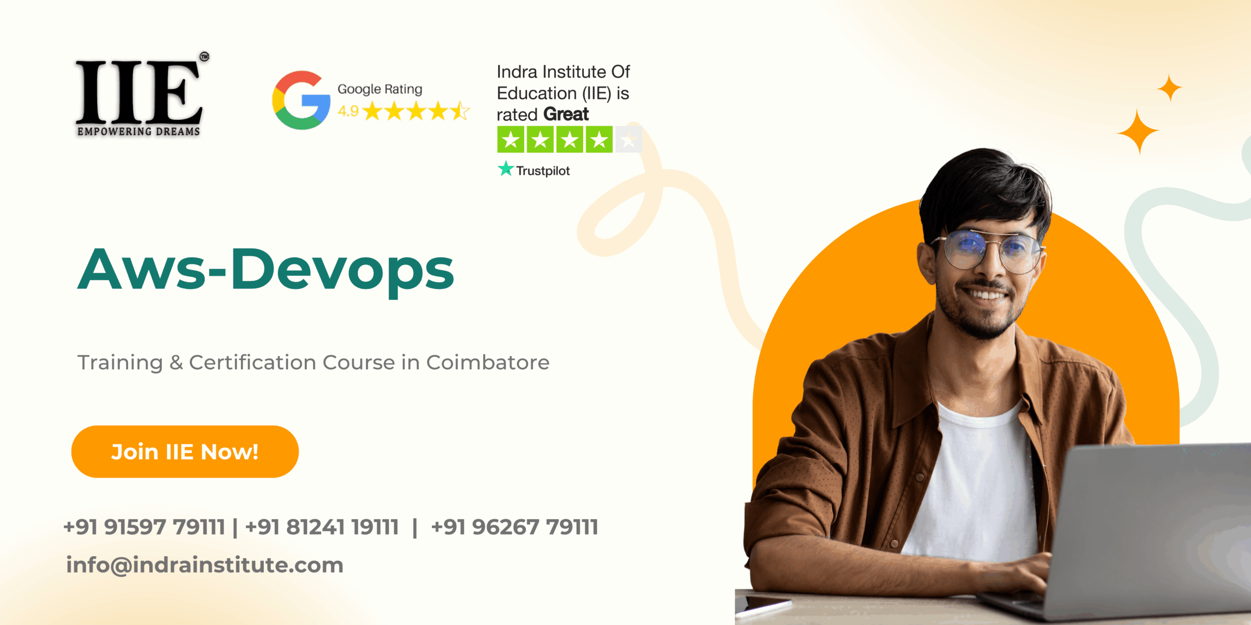: AWS Training & Certification Course at Indra Institute of Education in Coimbatore.