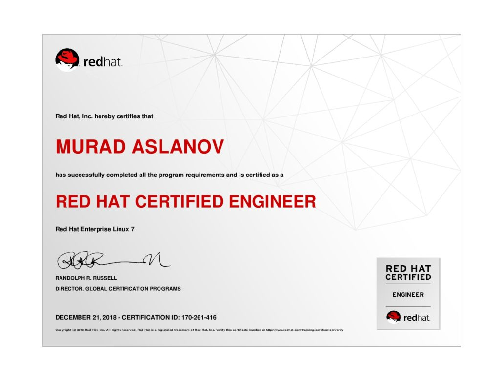 Red Hat Certified System Administrator (RHCSA) certificate showcasing successful program completion, displayed on the Indira Institute of Education (IIE) achievements page