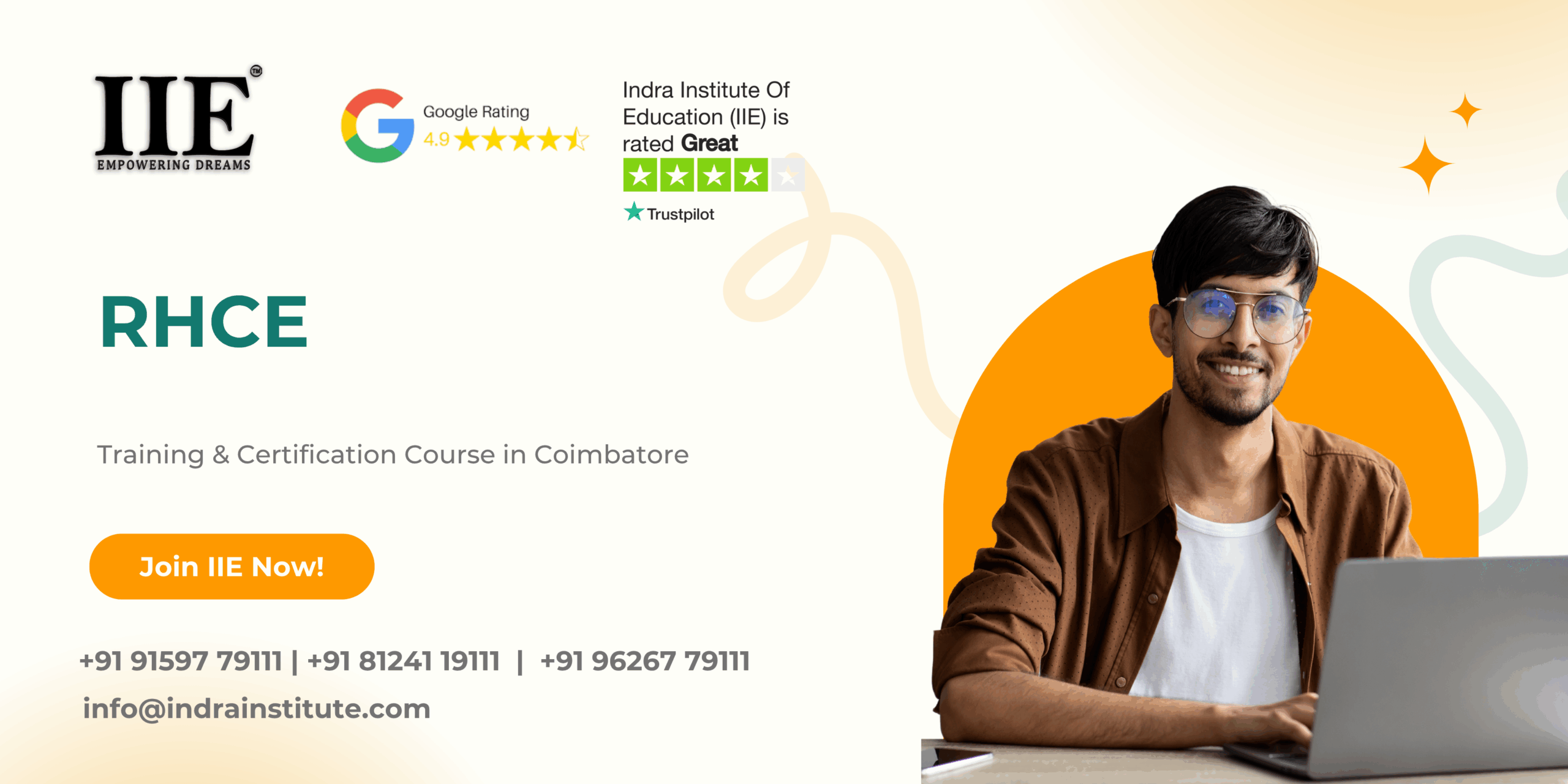 RHCE Training and Certification Course at Indra Institute of Education (IIE) in Coimbatore with professional trainers.